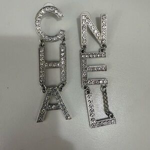 Silver Crystal Earrings